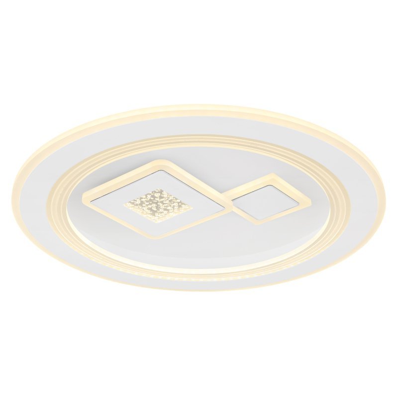 Globo Valeria 48455-40R plafon lampa sufitowa 1x40W LED 2700-6500K biały/opalizowany