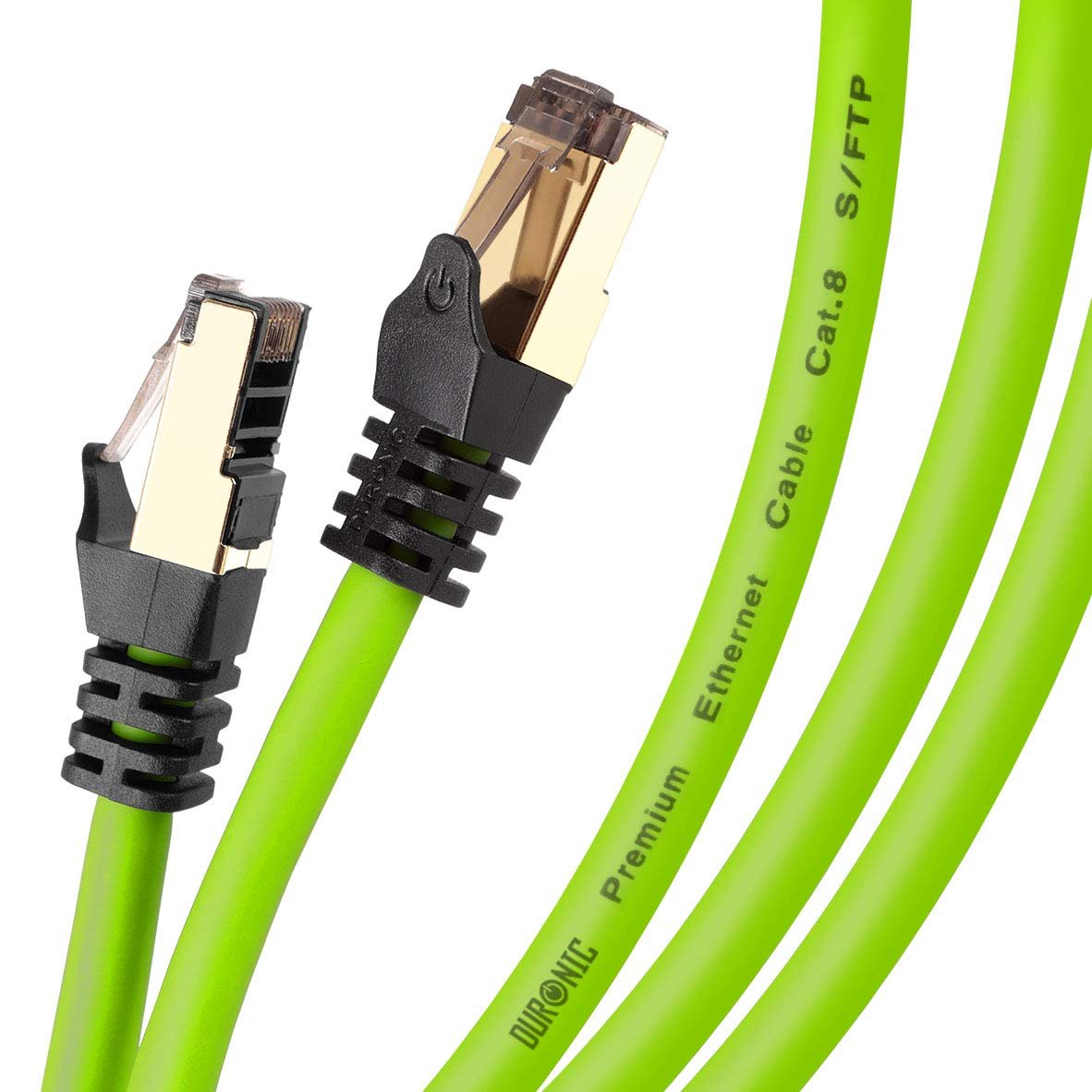 Duronic CAT8 3 m Kabel sieciowy Lan S/ftp zielony