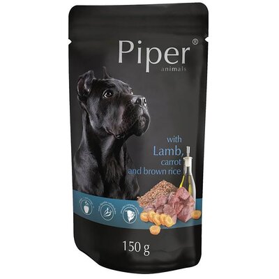 Piper z jagnięciną, marchewką i ryżem brązowym 150g - 150g z jagnięciną, marchewką i ryżem brązowym