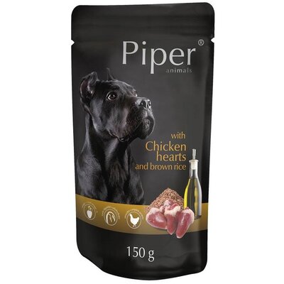 Piper z sercami kurczaka i ryżem brązowym 150g - 150g z sercami kurczaka i ryżem brązowym