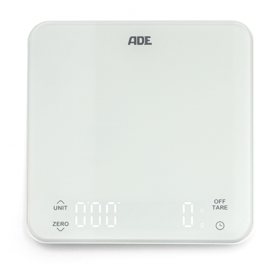 Waga kuchenna ładowana przez usb, do 5 kg, 16 x 16 cm, biała kod: AD-KE 2100