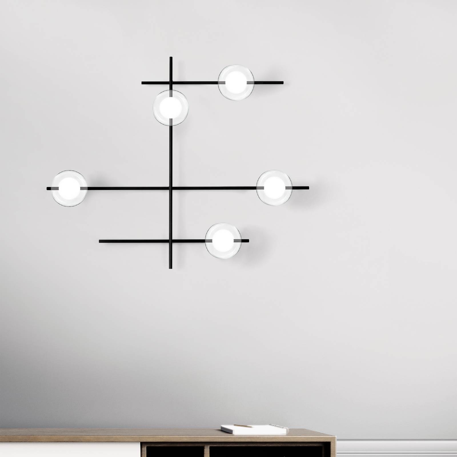 miloox by Sforzin Kinkiet Mikado 5-punktowy