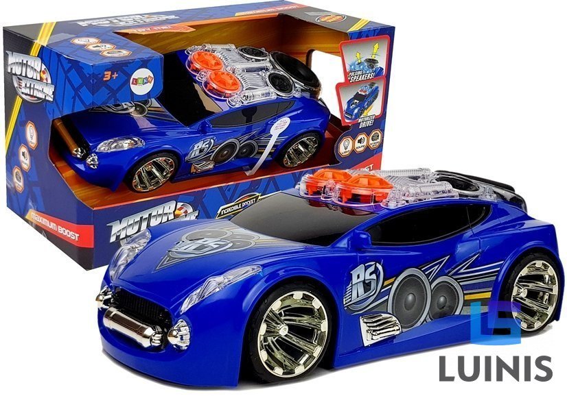 Import LEANToys Sportowe Auto DJ z Głośnikami na dachu Muzyka Światła
