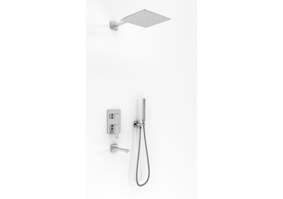 Kohlman EXCELENT zestaw wannowy podtynkowy z deszczownicą Q25 i wylewką wannową QW211HQ25  QW211HQ25