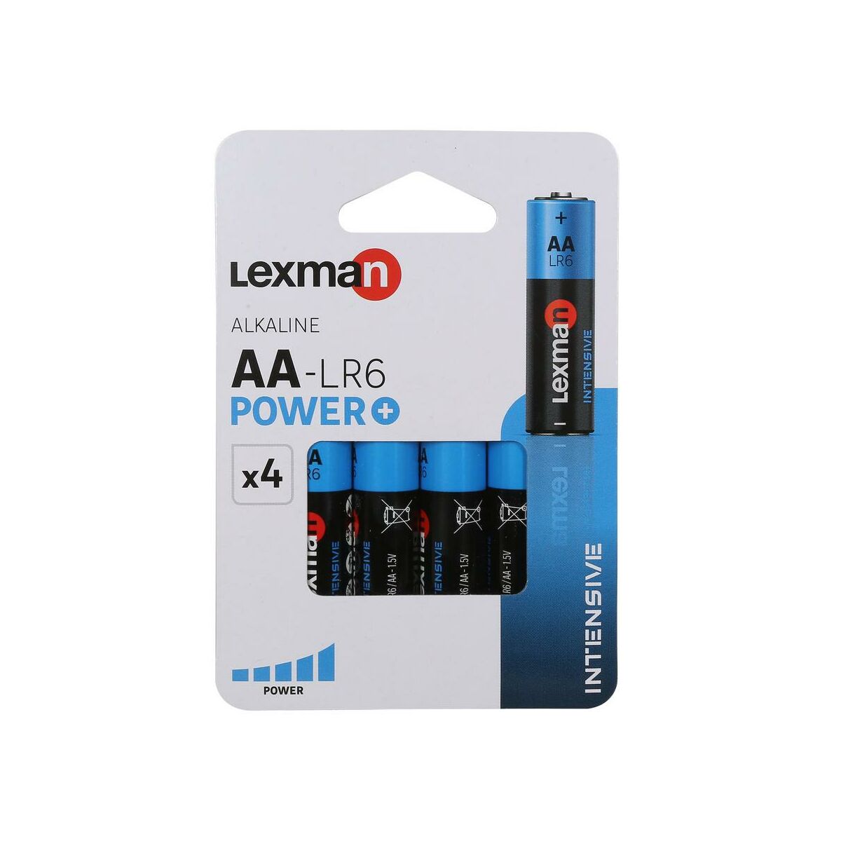 Bateria alkaliczna INTENSIVE LR6/AA 4 SZT. LEXMAN