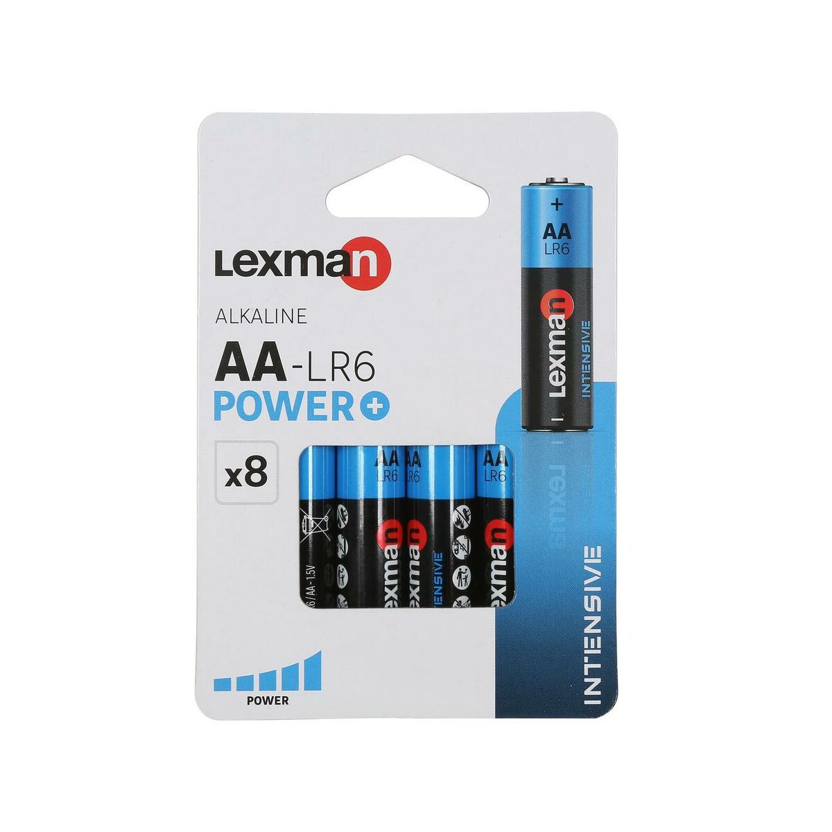 Bateria alkaliczna INTENSIVE LR6/AA 8 SZT. LEXMAN