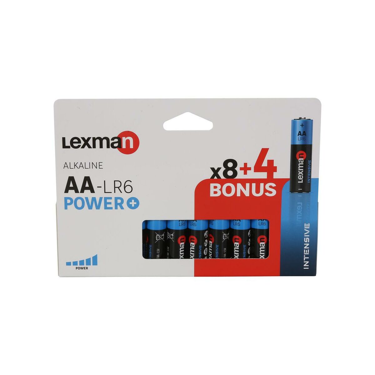 Bateria alkaliczna INTENSIVE LR6/AA 12 SZT. LEXMAN