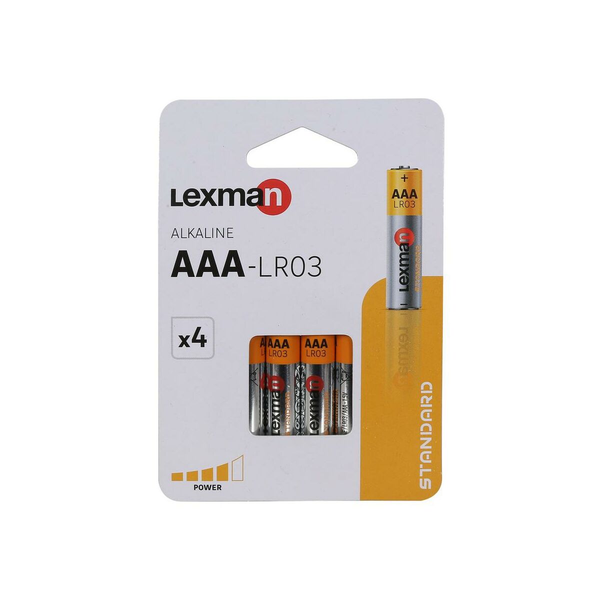 Bateria alkaliczna LR03/AAA 4 SZT. LEXMAN