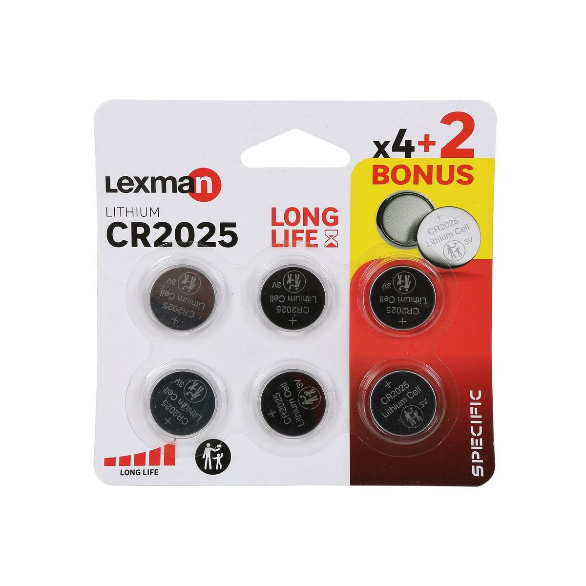 Bateria litowa CR2025 6 SZT. LEXMAN
