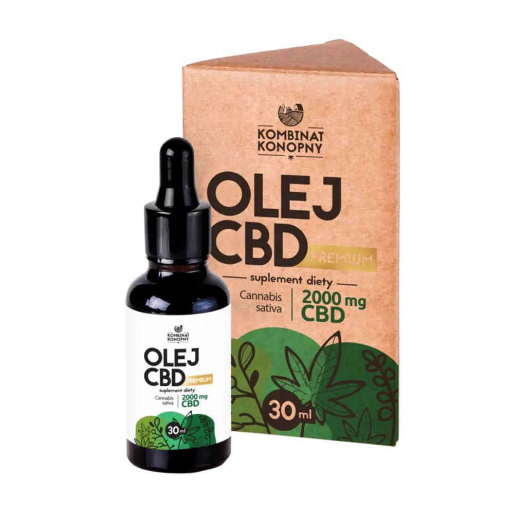 Olej CBD 2000 mg Premium Full spectrum 30 ml Kombinat Konopny