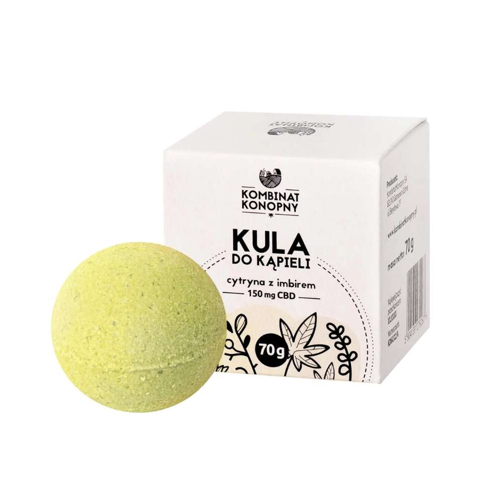 Kula do kąpieli 150 mg CBD - różne zapachy - cytryna z imbirem