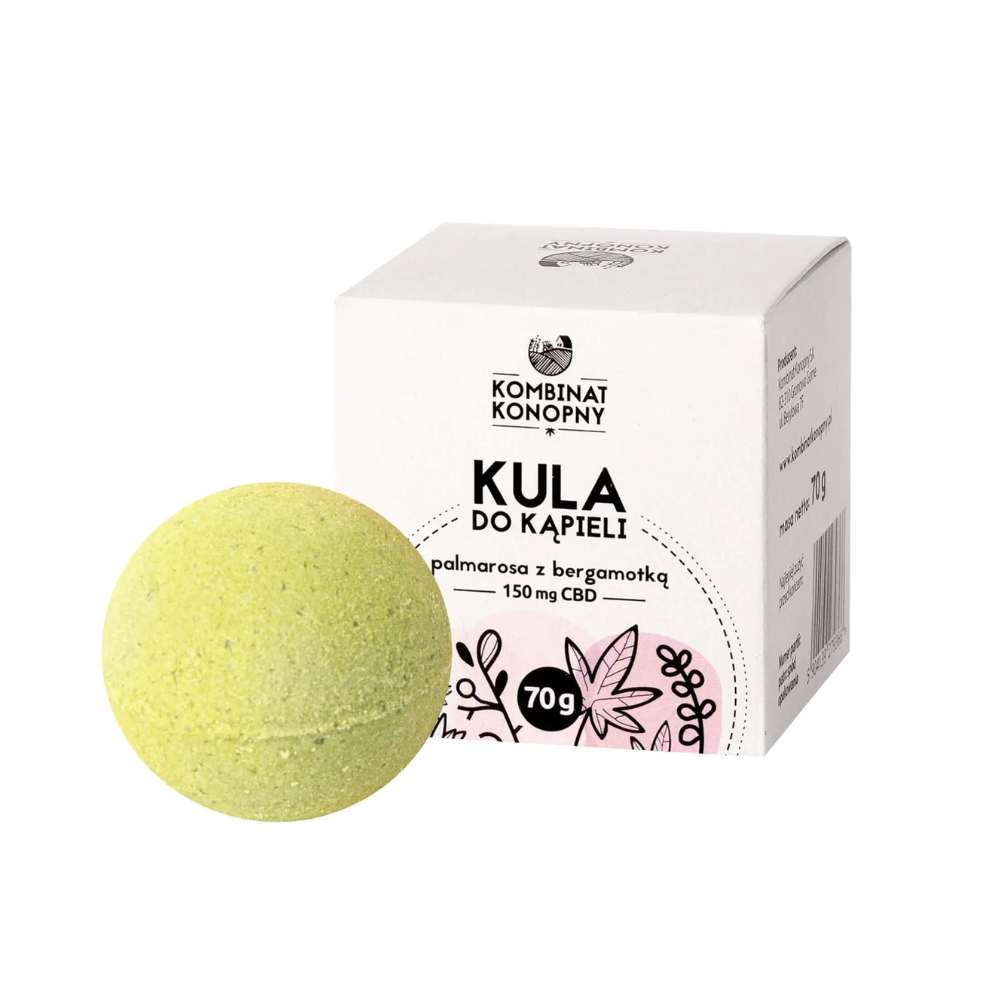 Kula do kąpieli 150 mg CBD - różne zapachy - palmarosa z bergamotką