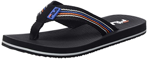 FILA Męskie klapki Ravello Slipper Flipflop, Black-Vallarta Blue, 42 EU