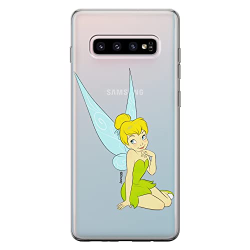 ERT GROUP etui na telefon Samsung S10 PLUS, case oryginalny i oficjalnie licencjonowany przez Disney, wzór Tinker Bell 005, optymalnie dopasowane, plecki z TPU częściowo przeźroczyste