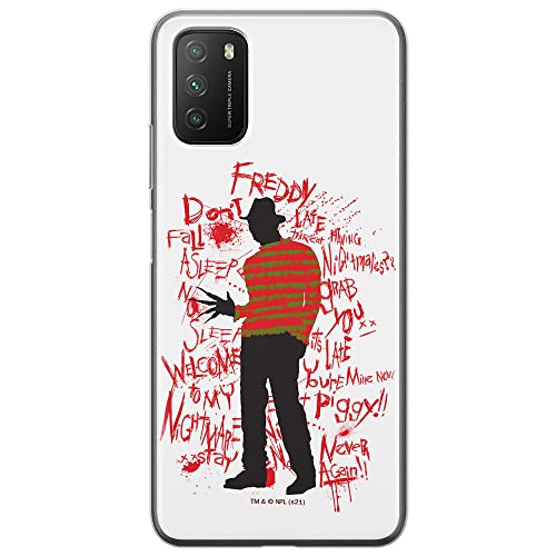 ERT GROUP etui na telefon Xiaomi REDMI 9T/ POCO M3, case oryginalny i oficjalnie licencjonowany przez Horror, wzór Nightmare of Elm Street 010, plecki z TPU