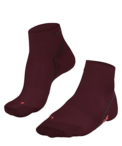 FALKE Uniseks Skarpety kolarskie BC Impulse Short U SSO Oddychający I Szybkoschnący przeciw pęcherzom z podszewką 1 Para, Czerwony (Merlot 8117), 44-45