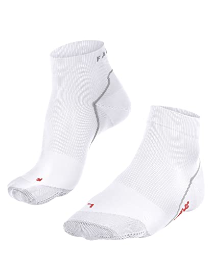 FALKE Uniseks Skarpety kolarskie BC Impulse Short U SSO Oddychający I Szybkoschnący przeciw pęcherzom z podszewką 1 Para, Biały (White 2000), 44-45