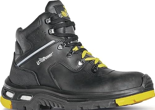 U-Power RL10514 Linea BAU & BUILDING Model RONAN Obuwie bezpieczeństwa, S3 HRO HI SRC CI, Czarny/Żółty, 41 Rozmiar