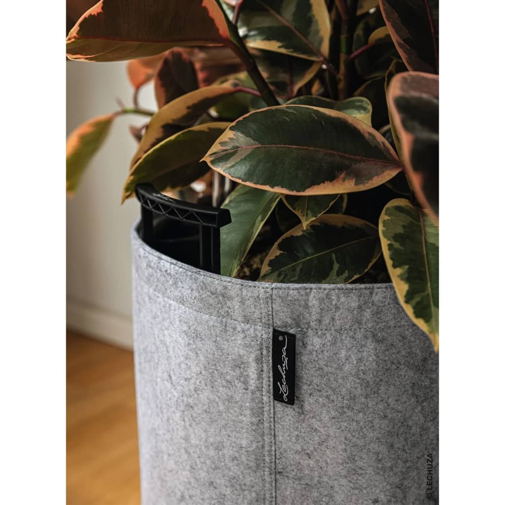 Lechuza Doniczka TRENDCOVER 32 Felt, all-in-one, jasnoszara