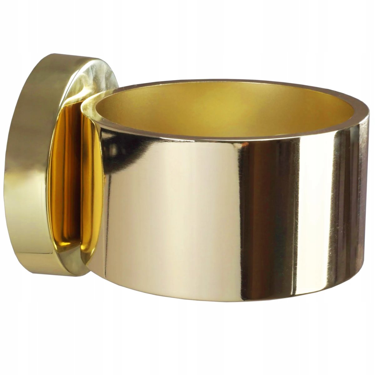 Lampa Ścienna Kinkiet E27 Złota Okrągła Nowoczesna