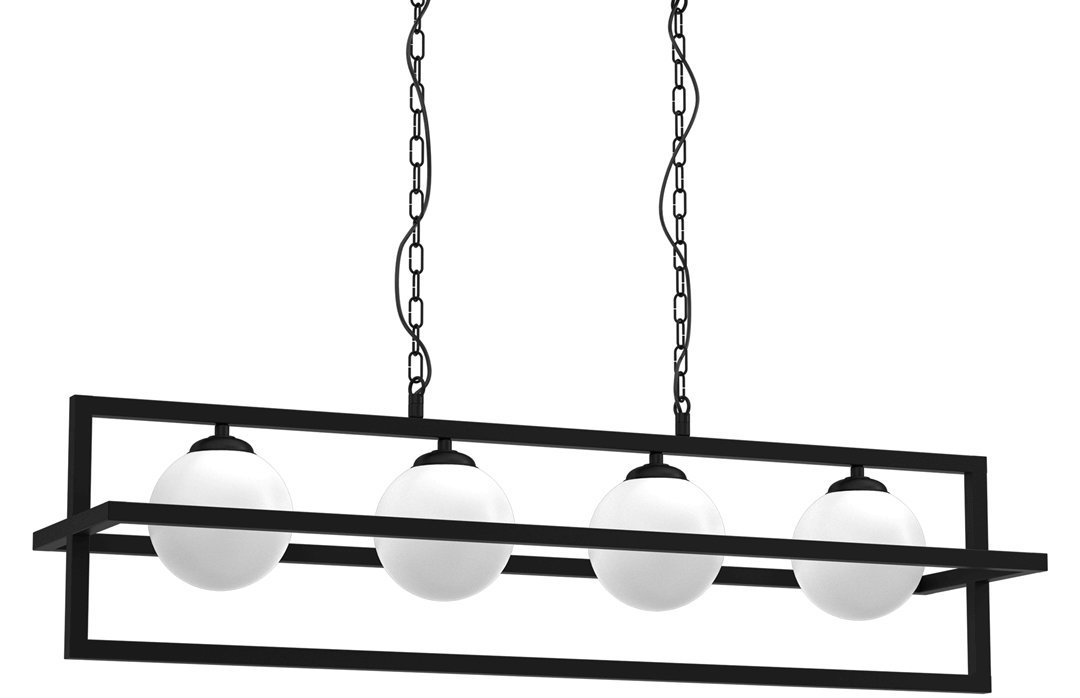 Wisząca lampa Diego MLP8570 szklane kule białe czarne