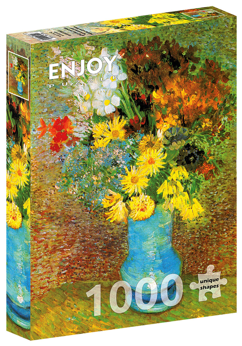 Puzzle, Wazon z margaretkami i anemonami, Vincent van Gogh, 1000 el.