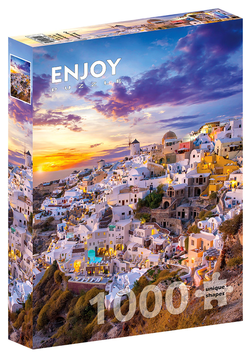 Puzzle, Zachód słońca w Santorini, Grecja, 1000 el.