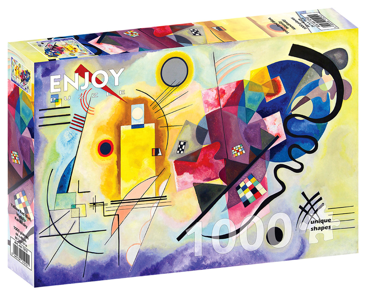 Puzzle, Żółty-Czerwony-Niebieski, Wassily Kandinsky, 1000 el.