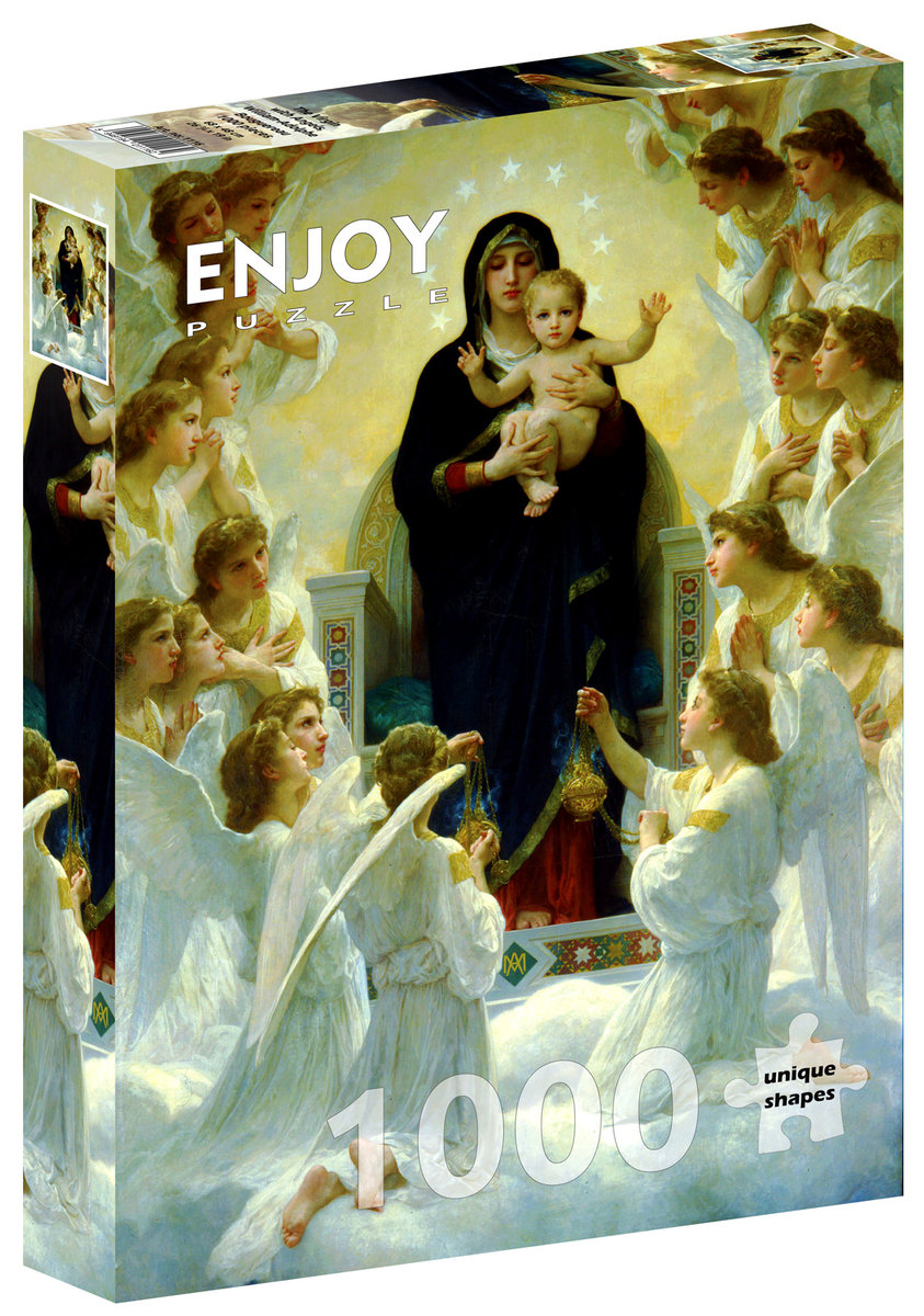 Puzzle, Madonna z aniołami, William Adolphe Bouguereau, 1000 el.