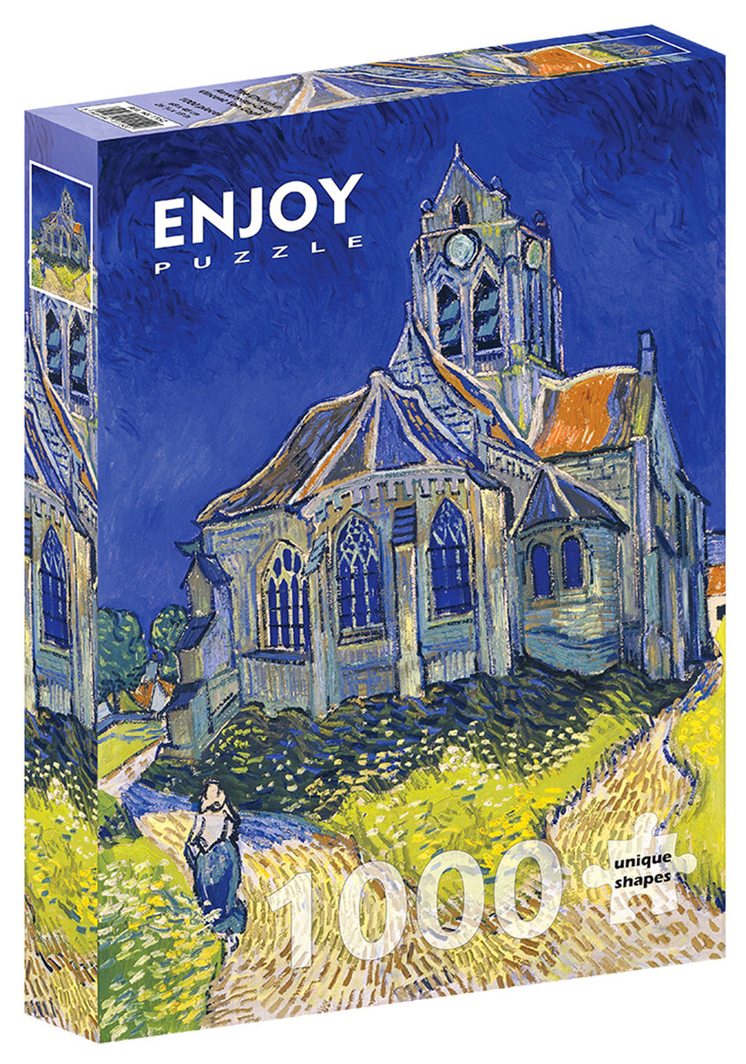 Puzzle, Kościół w Auvers, Vincent van Gogh, 1000 el.