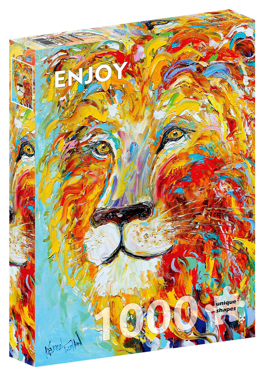 Puzzle, Kolorowy lew, 1000 el.