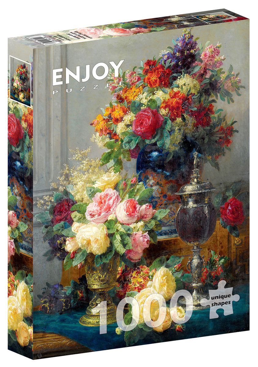 Puzzle, Wiosenne kwiaty, Jean-Baptiste Robie, 1000 el.
