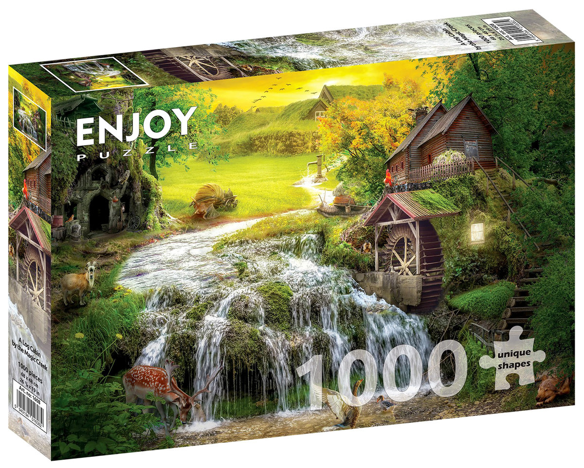 Puzzle, Chatka z młynem wodnym, 1000 el.