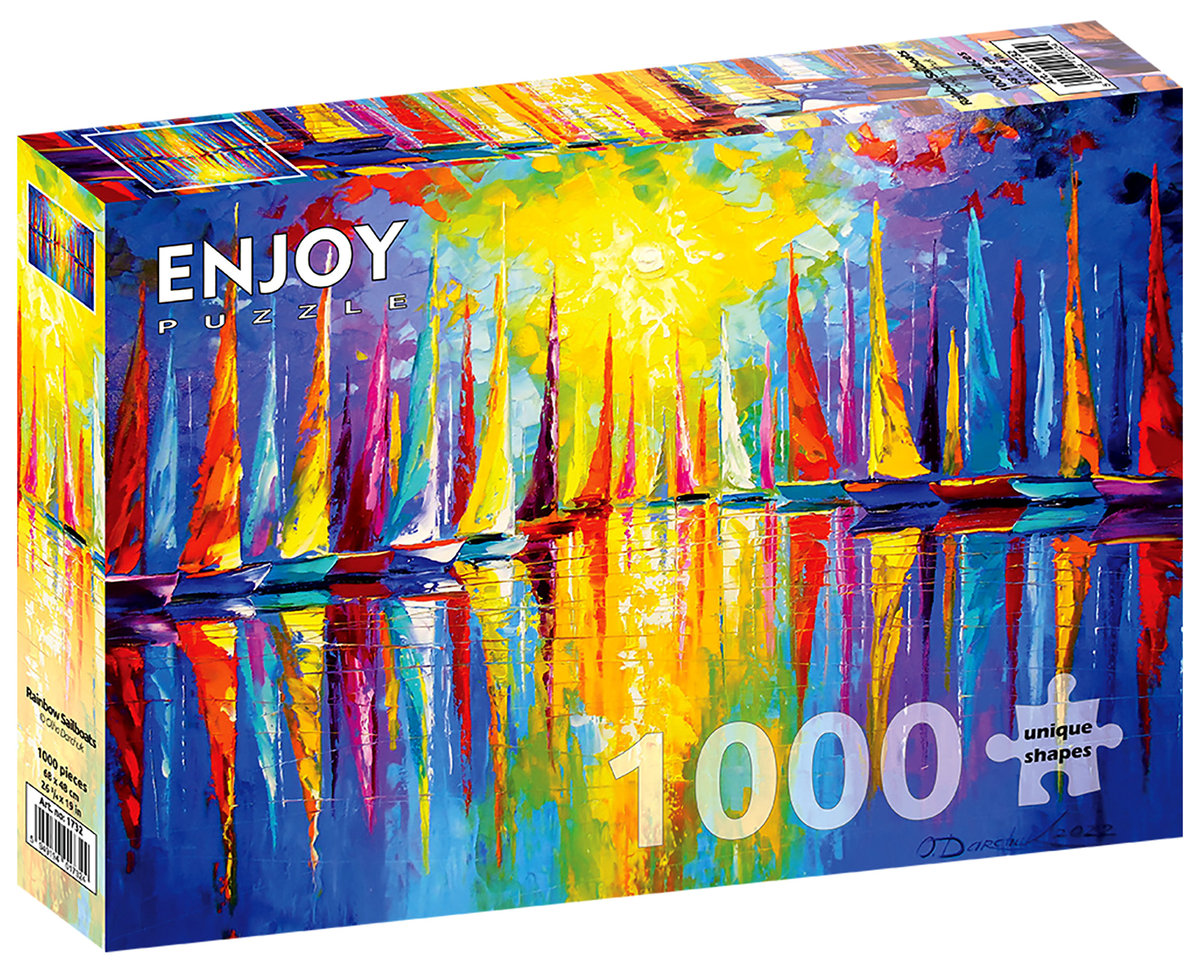 Puzzle, Kolorowe żaglówki, 1000 el.