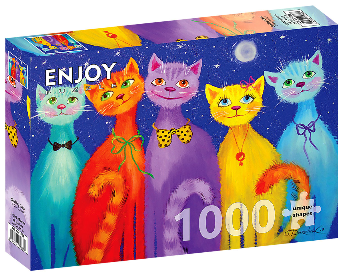 Puzzle, Uśmiechnięte koty, 1000 el.
