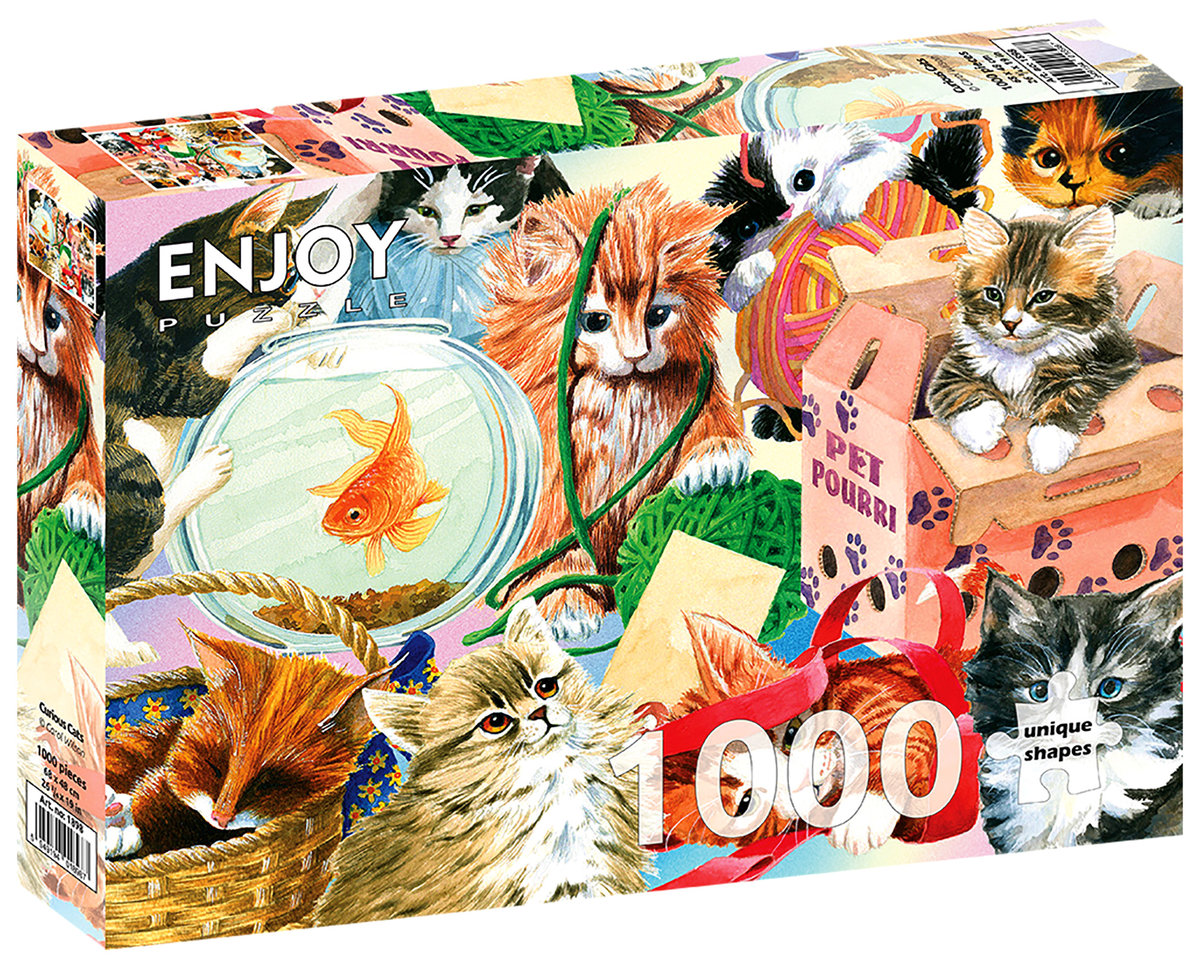 Puzzle, Ciekawskie koty, 1000 el.