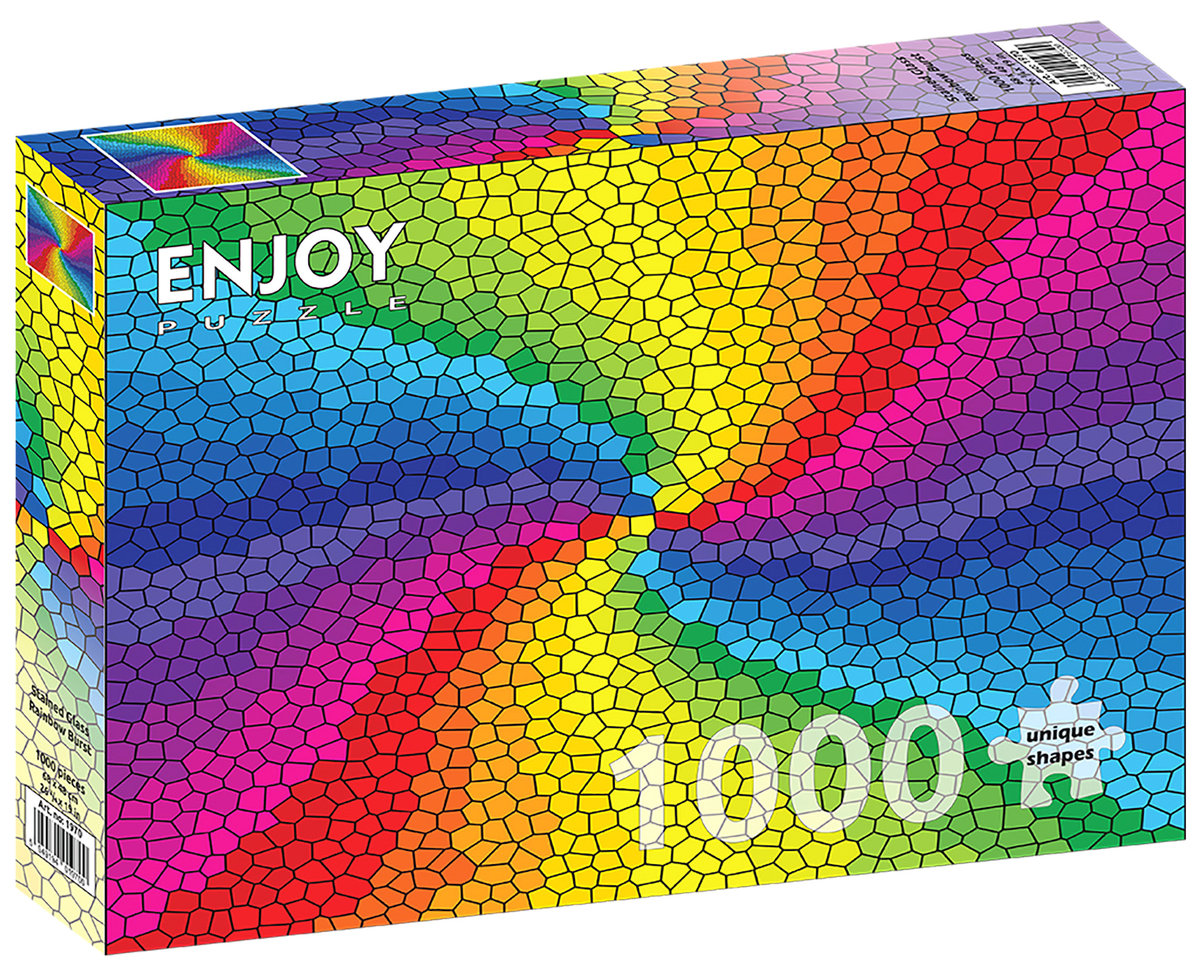 Puzzle, Kolorowy witraż, 1000 el.