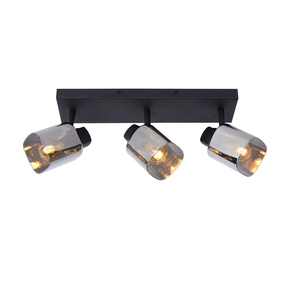 Lucide Alion 17999/03/30 plafon lampa sufitowa spot 3x25W E14 czarny/szary
