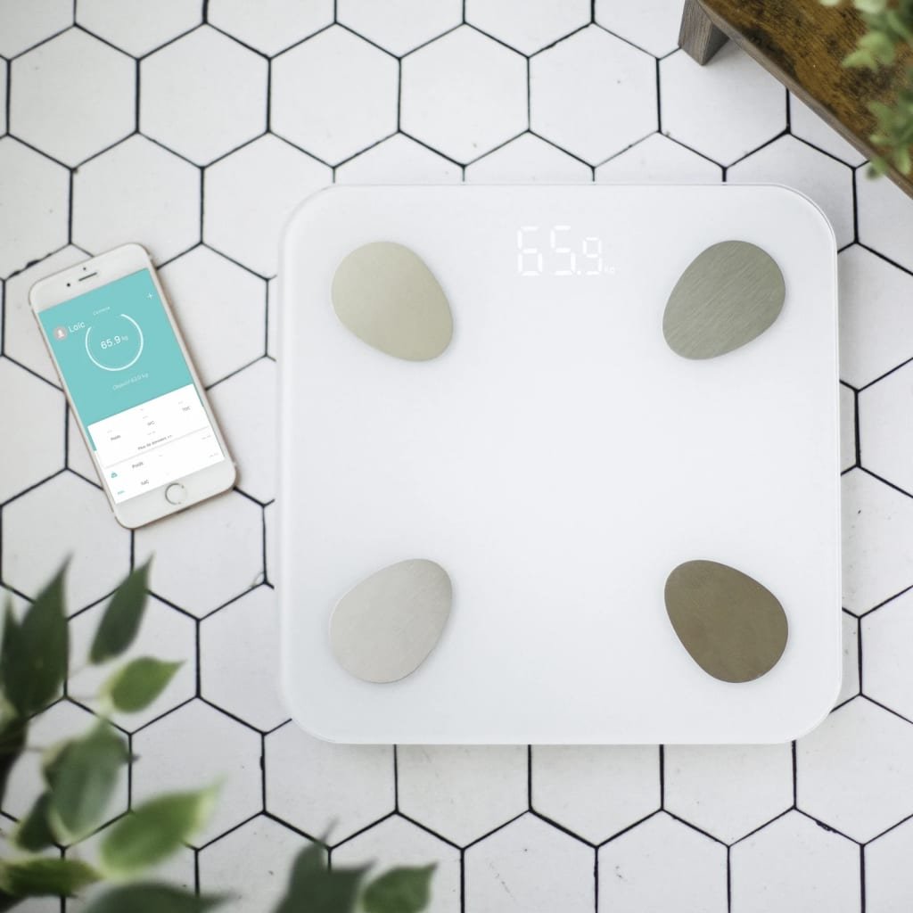 Livoo Inteligentna waga z Bluetooth i pomiarem tkanki tłuszczowej