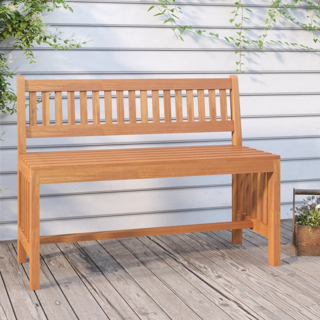 vidaXL Ławka ogrodowa, 110 cm, lite drewno eukaliptusowe