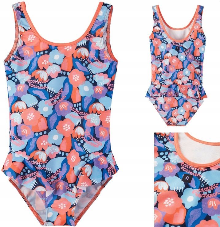 Kostium kąpielowy Reima Korfu UV +50, 92 cm, red