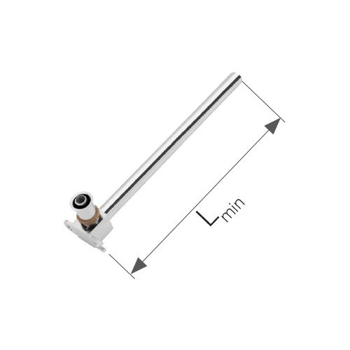 Kolano mosiężne z rurą Cu 15 ultraPRESS - 16 L = 210 mm