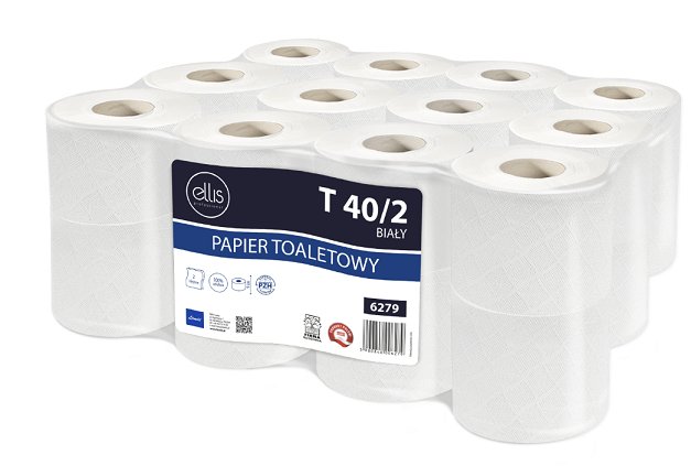 ARTYKUŁY AGD P Papier Toaletowy T40/2 Biały 24szt 6279 Ellis PAP000154