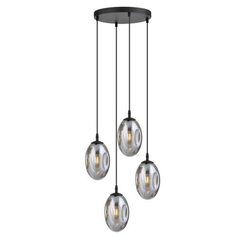 Astral lampa wisząca 4-punktowa czarna/grafitowa 1266/4PREM