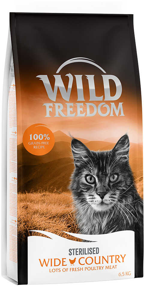 Wild Freedom Adult Wide Country  Sterilised, drób - 6,5 kg Dostawa GRATIS!