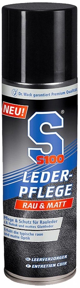 S100 Leder Pflege: Rau & Matt do zamsz nubuk