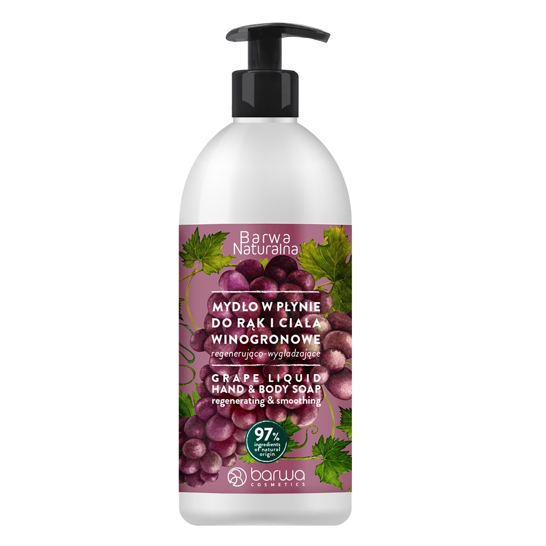 Barwa Naturalna mydło winogronowe w płynie regenerujące 500ml