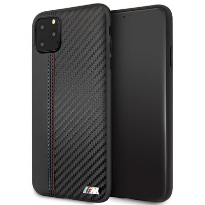 BMW Etui hardcase BMHCN65MCARBK iPhone 11 Pro Max czarny/black PU Carbon