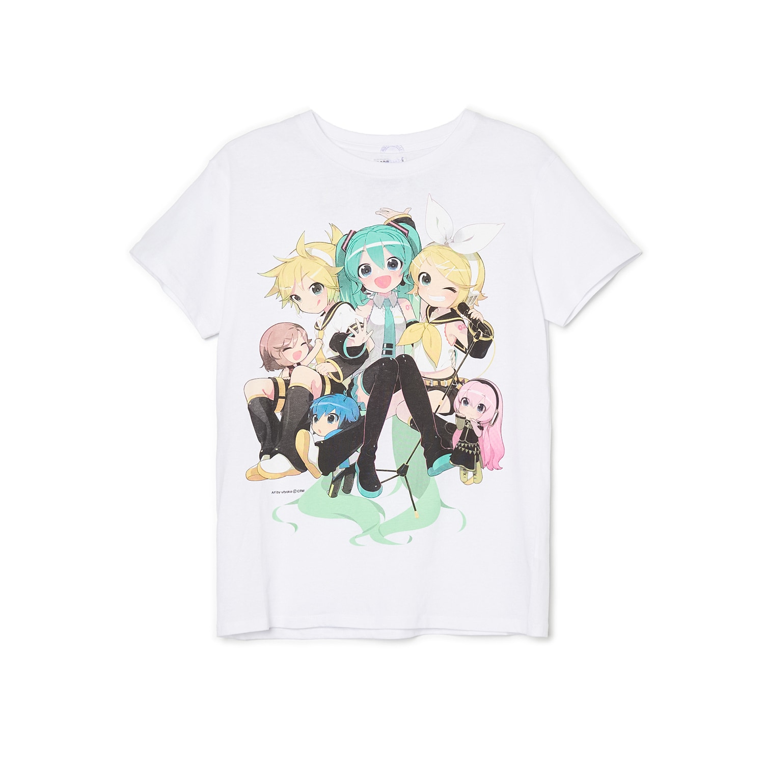 Cropp - T-shirt z nadrukiem Hatsune Miku - Biały