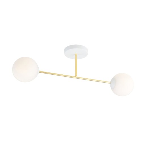 Magnum lampa sufitowa 2-punktowa biała/złota 1234/2